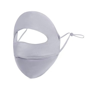 Mascarilla Facial de Seda Fría con Protección UV Completa, Transpirable, Ligera y Refrescante para Conducir en Verano, Color Sólido - Product Image 5