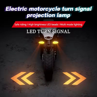 Feu arrière LED de freinage pour moto, clignotants d'avertissement RGB ambre, projecteur de clignotant pour moto