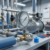 Manomètre industriel pour compresseur, pièce de rechange, manomètre de surveillance de la réfrigération, montage sur panneau en acier inoxydable