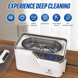 Nettoyeur à ultrasons pour bijoux 45kHz Professionnel 600ml Machine de <span class=keywords><strong>nettoyage</strong></span> à ultrasons pour les bijouteries - Product Image 2