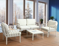 Ensemble mobilier d'extérieur moderne et contemporain Meilleure chaise de jardin en rotin osier toutes saisons Salle à manger Ferme Appartement Patio