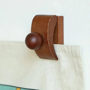 Support mural en bois massif pour <span class=keywords><strong>tapisserie</strong></span>, couette, couverture, avec vis et adhésif, pour la décoration de la maison, de la chambre à coucher et du salon - Product Image 3