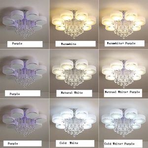 Luz de techo de cristal LED regulable <span class=keywords><strong>RC</strong></span> para dormitorio/comedor/sala de estar Hotel apartamento Villa pasillo entrada balcón - Product Image 3