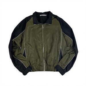 Chaqueta de Cuero Verde Oliva Corta Personalizada para Hombre, Chaqueta Cortavientos Impermeable para Exteriores, Chaqueta Cortavientos Nofyan Ind - Product Image 1
