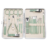 Outils de beauté professionnels en acier inoxydable personnalisés, lime à pieds, coupe-ongles, ciseaux de pédicure, mini-ensemble de soins des ongles, ensemble de manucure pour salon