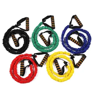Professional Quality Latex One Word Anti-break Pull Rope 5PCS Resistance Exercise Bands Set
