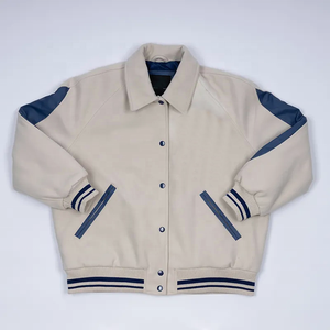 Veste de baseball de qualité supérieure pour hommes, fabricant de vestes varsity en cuir et laine respirantes, grandes tailles, personnalisées pour l'hiver. - Product Image 2