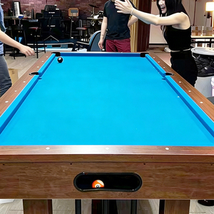 <span class=keywords><strong>Mesa</strong></span> de Billar de Pizarra de 7 pies con Logotipo Personalizado S.Q.F, con Marco de Madera y Fieltro Azul, para Billar de 9 Bolas y Entretenimiento en el Hogar - Product Image 1