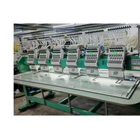 Machine à broder informatisée de haute qualité Tajima 6 têtes 12 aiguilles, machine à broder industrielle pour casquettes plates et chemises