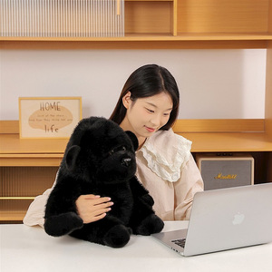 Peluche chimpanzé noir, poupée d'imitation, adorable couple roi et reine noirs, figurine cadeau pour étudiants - Product Image 5