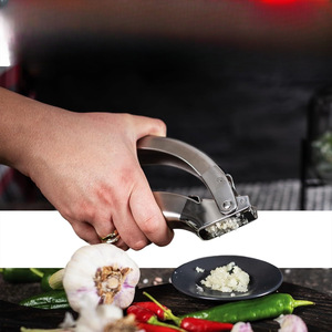 2024 mới đến tỏi Báo Chí Rocker thép không gỉ Mincer và máy nghiền gỉ bằng chứng dễ dàng bóp - Product Image 2