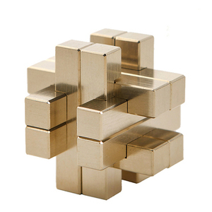 중국 동관 공장 가격 사용자 정의 정밀 알루미늄 합금 황동 양극 산화 주조 금속 퍼즐 - Product Image 1
