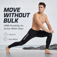 Leggings en néoprène 2 mm pour hommes, alliant confort et chaleur dans un seul pantalon