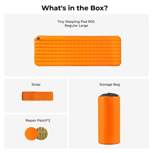 TPU Vertical Strap Air Inflatable Waterproof Ultralight Portable <b>Camping</b> Sleeping Mat Outdoor <b>Hiking</b> Backpacking air Bed - Product Image 3