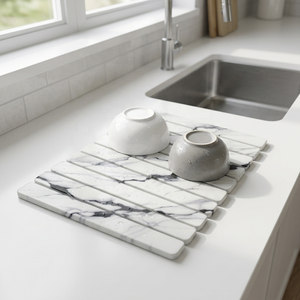 <span class=keywords><strong>Tapis</strong></span> de bain pliable en marbre <span class=keywords><strong>antidérapant</strong></span>, <span class=keywords><strong>tapis</strong></span> de séchage rapide pour vaisselle de cuisine, <span class=keywords><strong>tapis</strong></span> de salle de bain absorbant et à séchage rapide en pierre de grande taille - Product Image 1