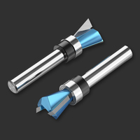 HUHAO-Outil de coupe CNC 1/4 pour le travail du bois