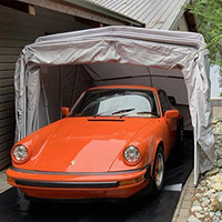 Abri de voiture pliable entièrement automatique HOMFUL avec télécommande, tente de garage portable, abri de voiture pliable