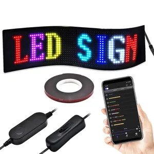Panel matriks LED ringan dan tahan lama, untuk penanganan mudah Led papan tanda mobil Led fleksibel tampilan RGB DIY