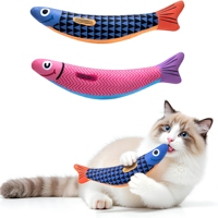 Jouet créatif pour chat en forme de poisson, parfum menthe, coton PP, peluche ultra-douce, poupée-coussin pour enfants, vente en gros pour fabricants