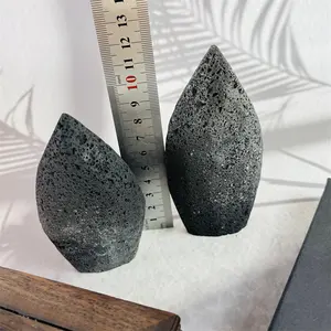 Natural Lava Stone Ornament Crystal Quartz Healing Volcanic Rock Stone Free From For Gift