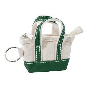 Mini Tote Bag Keychain Canvas Coin Purse <b>Cute</b> Small Shopping Bag <b>Keyring</b> for Women Girls - Product Image 6