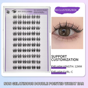 Aesphylash Brown pour Cils Synthétiques : Kit de Cils en Grappes Faits Main avec Base Fine et Pointue, Plateaux de Cils pour Wimpers Pestañas - Product Image 2