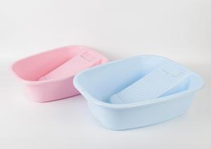 <span class=keywords><strong>Bac</strong></span> à linge en <span class=keywords><strong>plastique</strong></span> avec planche à récurer - Product Image 3