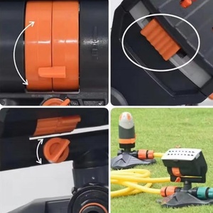 Aspersor de Césped Automático Oscilante de 16 Orificios 180 °   Aspersor Rotatorio Ajustable de Gran Área para Riego de Jardín y Césped - Product Image 5