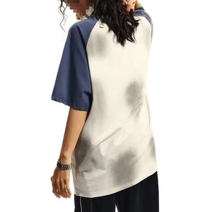 Summer Casual Contrast Color <b>Sleeve</b> Oversized <b>Mens</b> T Shirt Wholesale OEM Drop Shoulder <b>Half</b> <b>Sleeve</b> Loose <b>Men's</b> T Shirts - Product Image 4