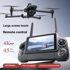 A25 PRO Drone New 8K HD Aerial Drone 5.5inch Touchscreen Brushless 3-Axis <b>Gimbal</b> Long Battery Life Remote Control GPS 6km Range - Product Image 2
