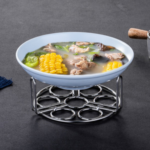 Support de cuisson vapeur rond en acier inoxydable, plateau isolant pour la cuisson à la vapeur des œufs et des légumes - Product Image 1