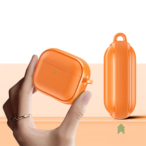 Nouveaux styles d'étuis pour <span class=keywords><strong>Airpods</strong></span>, texture en cuir TPU pour <span class=keywords><strong>Airpods</strong></span> Pro 3, coque anti-chute pour écouteurs, étui de protection pour Airpod 4 3 2 - Product Image 5