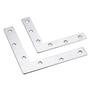 Supports d'angle en fer nickelé 7090120, support d'angle standard pour portes, fenêtres, armoires, meubles - Product Image 5