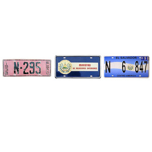 Placas de Matrícula de <span class=keywords><strong>El</strong></span> <span class=keywords><strong>Salvador</strong></span> Personalizadas en Relieve, Placas de Aluminio para Automóviles Sublimables en Blanco - Product Image 4