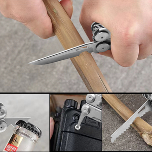 High Quality Outdoor Tactical Rescue <strong>Pliers</strong> Folding Multitool Combination Camping Folding <strong>Pliers</strong> with Nylon Bag - Product Image 4