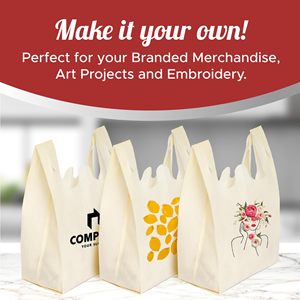 Bolsa de Compras Reutilizable Ecológica Personalizada Aojie, Bolsa de Mano Resistente de Tela No Tejida con Asas de Algodón, Cierre de Hombro, para Uso Promocional, Viajes y Compras - Product Image 3