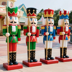 <span class=keywords><strong>Figurine</strong></span> de soldat <span class=keywords><strong>casse</strong></span>-noisettes géante en résine et fibre de verre de 1,80 m pour Noël, les fêtes de remise des diplômes, vente en gros directe d'usine - Product Image 1