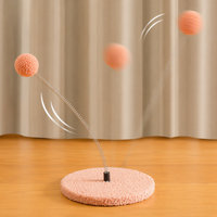 Jouet pour chat Spring Ball, jouet en peluche rebondissant interactif pour le divertissement des chats, multicolore, OEM/ODM personnalisé, jouet pour chat