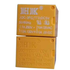 5V 12V 24V 7A 10A 4pin 5pin yellow HK sugar cube pcb relay T73 mini sealed pcb relay