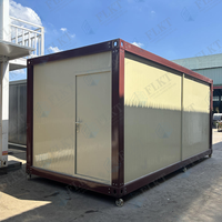 Unité de conteneur pliable FLKT, showroom mobile, bureau temporaire, boutique préfabriquée modulaire en conteneur maritime