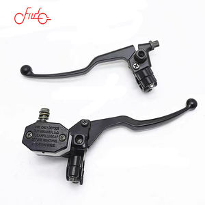 Réservoir universel de maître-cylindre de frein et d'embrayage de moto noir avec leviers et poignée de pompe de frein hydraulique de 7/8 \ "22mm - Product Image 2