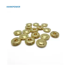 24K Gold Plated Electrodes 4.0mm Female ECG Snap Buttons Medical Connector