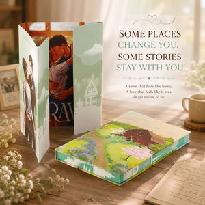 Impresión de Novelas de Romance Contemporáneo con Tapa Dura Personalizada y Bordes Pintados, Edición Especial con Cubierta Verde Menta, Fabricante de Libros - Product Image 6