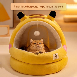 เตียงนอนสุนัข <span class=keywords><strong>Petopia</strong></span> รุ่นหรูหรา ทรงถ้ำ กึ่งปิด นุ่ม อุ่น ระบายอากาศได้ดี รูปทรงสี่เหลี่ยมคลาสสิก สำหรับใช้ภายในบ้าน ผ้าสีพื้น บรรจุในกล่อง - Product Image 3