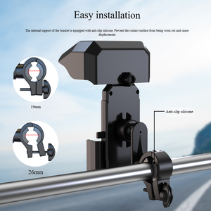 Soporte para Teléfono de Motocicleta, Impermeable, con Parasol, Soporte para Manillar, Soporte para Teléfono de Bicicleta - Product Image 3