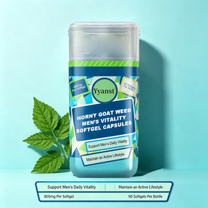Gélules de 800 mg de Horny Goat Weed pour la vitalité et la résistance quotidienne des hommes, 90 unités, complément alimentaire naturel à base de plantes - Product Image 5