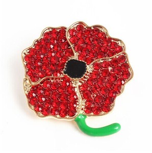 Broche en alliage créatif pour fille, broche à fleurs, strass, rose, princesse, royaume-uni, enfants, 2018 - Product Image 2