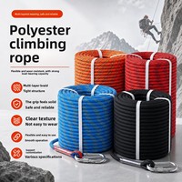 Corde d'escalade extérieure Yueda en polyester et fibre de polypropylène, tressée colorée, résistante à l'usure, pour la descente en rappel statique