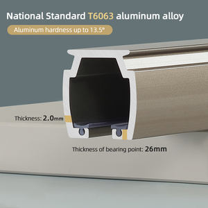 Rieles y Barras para Cortinas de Lujo, de <span class=keywords><strong>Aluminio</strong></span> Resistente, Silenciosas, de Instalación Fácil, Duraderas, de Metal - Product Image 3