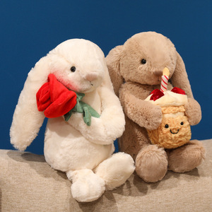 Peluches tendance Lapin Rose Saint-Valentin, Coussin Stitch, Décoration de canapé et de <span class=keywords><strong>chambre</strong></span>, Vente en gros - Product Image 1